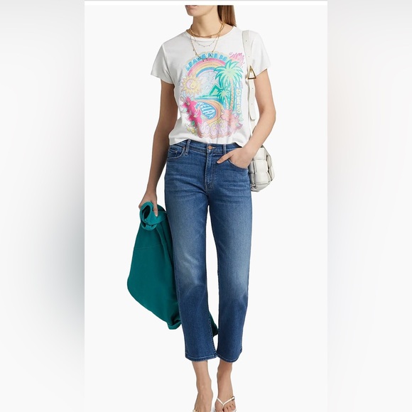 MOTHER Outsider Ankle Mid-Rise Jeans